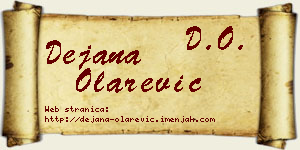 Dejana Olarević vizit kartica